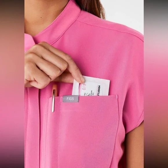 Figs F*ing Pink Rafaela Scrub Jumpsuit - Picture 5 of 8